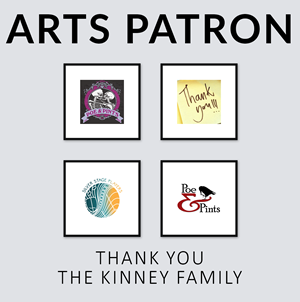 Silver Stage Players Arts patron Thank You Kinney Family graphic.